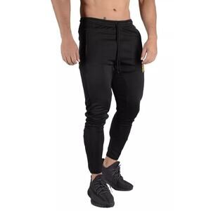 YoungLA Men's Soccer Training Track Pants Tapered Fit Zipper Ankle Black Medium
